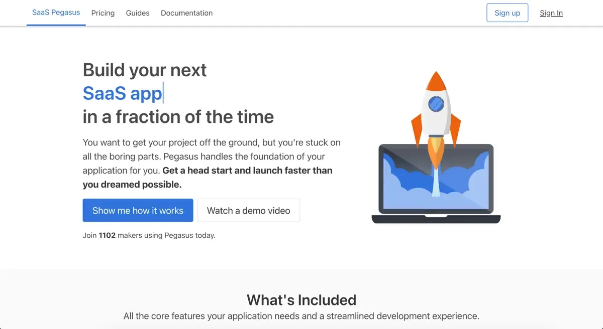 SaaS Pegasus starter kit